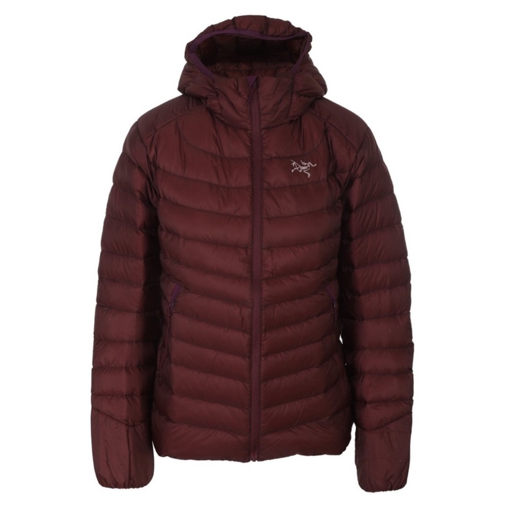 Arc'teryx Women's Dark Red Puffer Jacket (damaged) read description